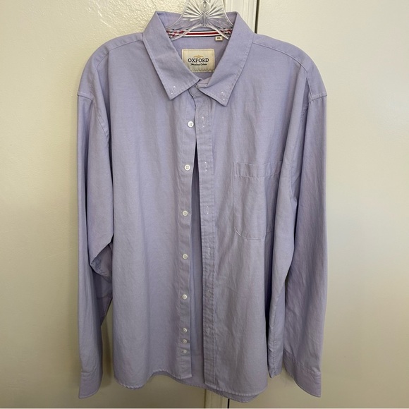 Oxford Men’s Luxury Collection Purple Button Down Shirt Size Extra Large - Picture 1 of 5